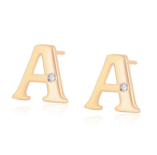 Make a Statement with A Letter Earrings